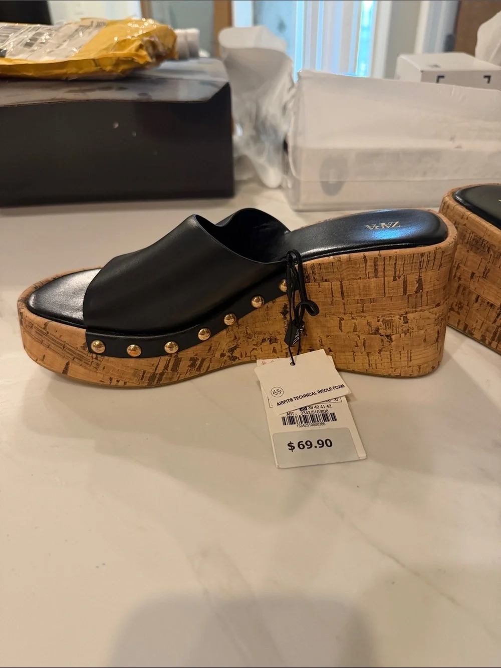 Zara chunky cork